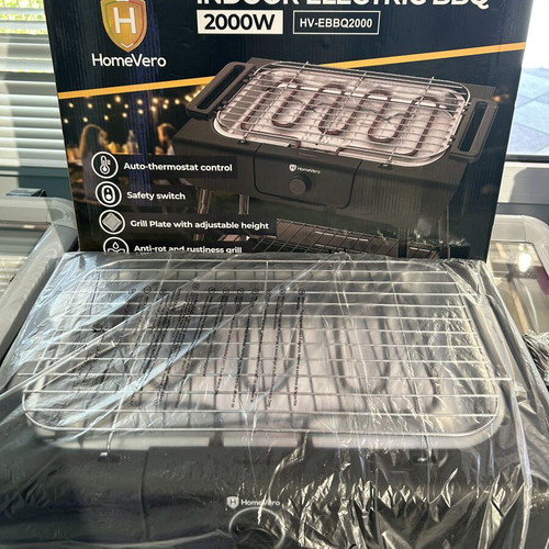 HomeVero Electric BBQ 2000W new, unused in original packaging