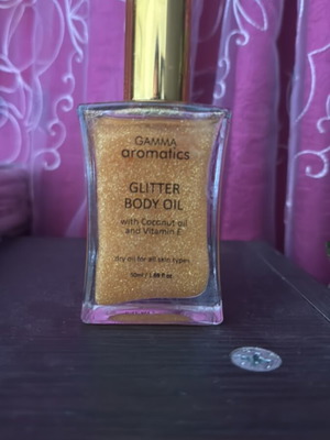 Glitter body oil with coconut and vitamin E, 50ml