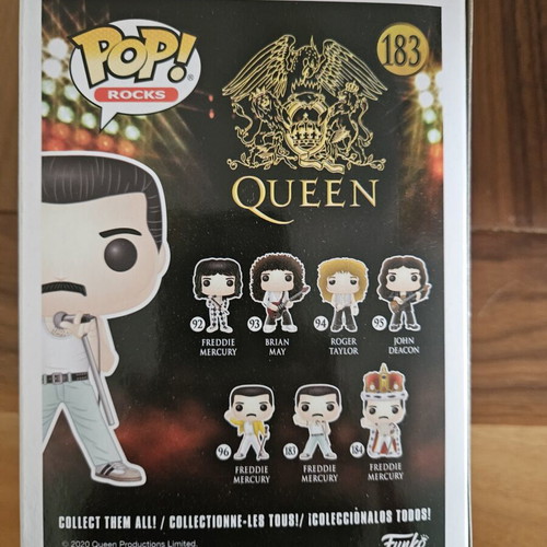 Funko Pop! Rocks Queen Freddie Mercury #183 new