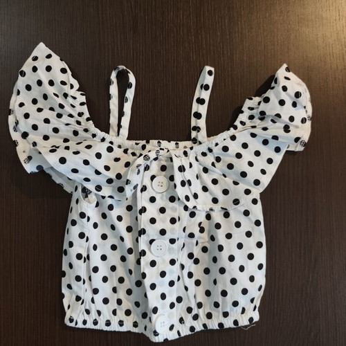 Children's Polka Dot Summer Top like new, size 110 cm, age 4