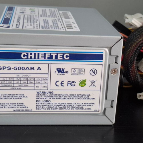 Chieftec GPS-500AB-A 500W ATX PC power supply used