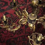 Πολυέλαιος Αντικέ Μπρούτζινος (Antique Brass Chandelier)