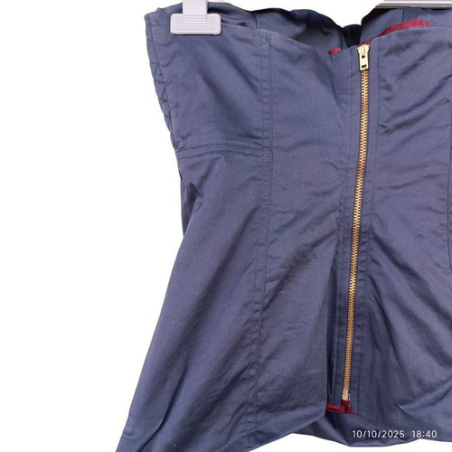 Lynne Blue Bustier Corset with Zipper like new, size S