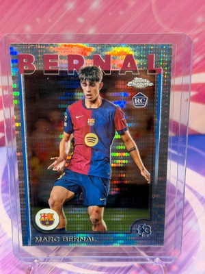 Topps Chrome UCC Barcelona RC Marc Bernal Pulsar Refractor card new