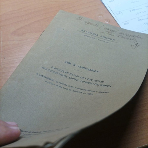 Book 1931 like new, first aerial phototopographic map of Athens