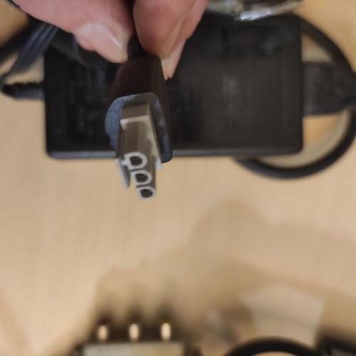 Various cables and adapters used