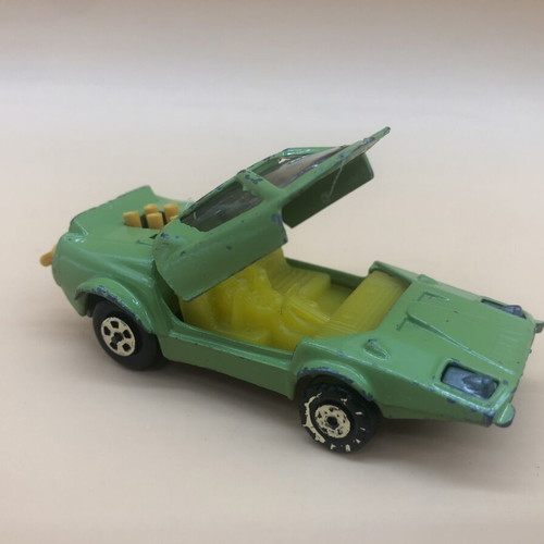 Space-Car Polfi Toys 1970’s used, scale 1/64, rare light green