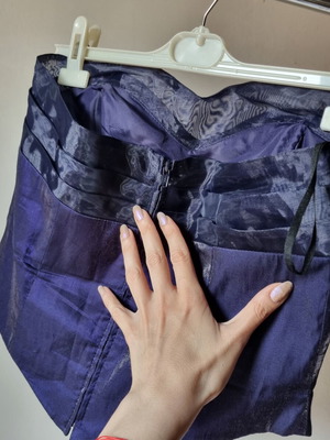 Corset top μέγεθος 38 ανακαινισμένο, μπλε και μωβ