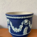 Βάζο αντίκα Wedgwood μεταχειρισμένο του 1865-67 σε navy blue απόχρωση