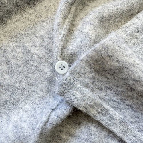 COS alpaca and wool wrap cardigan size L, light grey