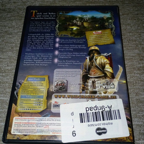 Windchaser PC DVD Game like new, rare Strategy RPG