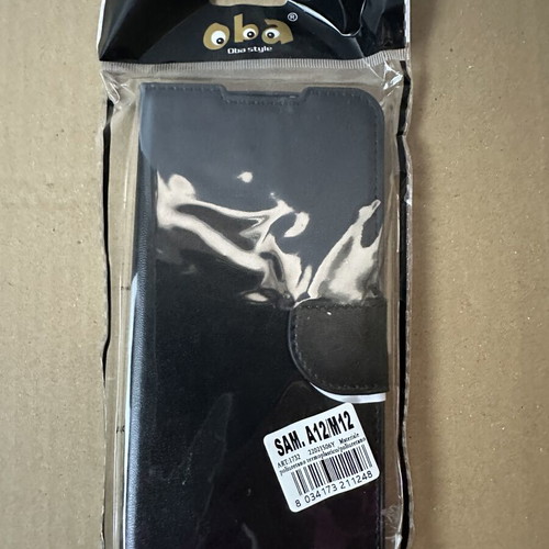 Book Case for Samsung A12 Black New
