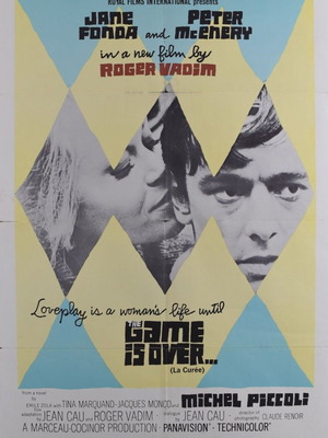 The Game Is Over Roger Vadim Michel Piccoli κινηματογραφική αφίσα μεταχειρισμένη