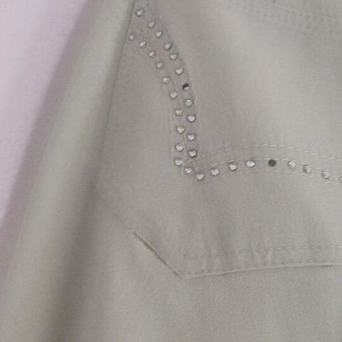 Elastic five-pocket pants like new, green, sizes XL and XXL