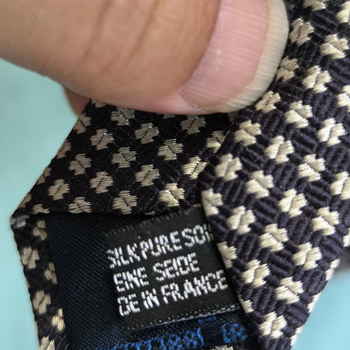 Cerruti 1881 Silk Tie like new, black and white
