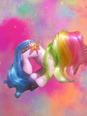 My Little Pony G3 Rainbow Dash figure like new with rainbow mane