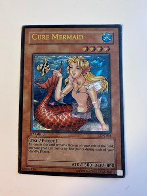 Cure Mermaid Yu-Gi-Oh 1st Edition LON-041 Ultra Rare card like new