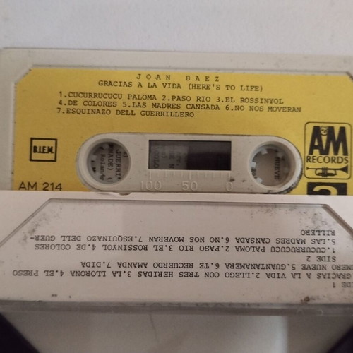 Joan Baez Gracias A La Vida Here's To Life cassette used