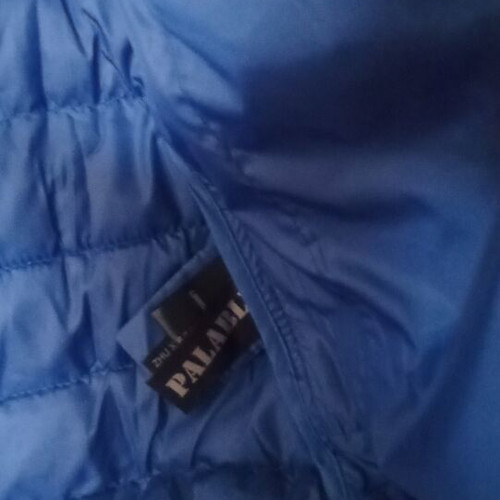 Patrick sleeveless jacket with removable hood, blue, size Large
