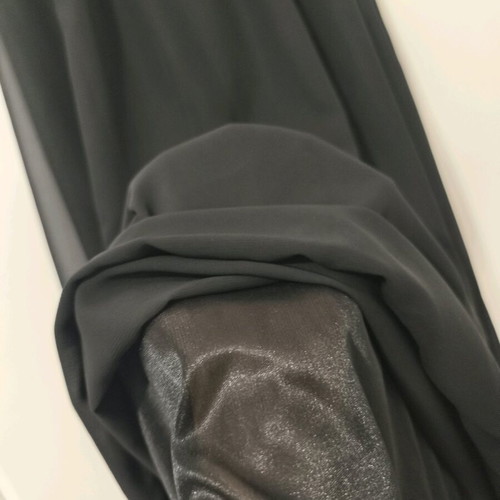 Women's long black skirt Paranoia new with gold elastic belt, size M