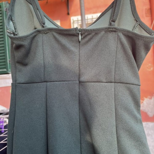 Dress green, like new, adjustable straps, side slit