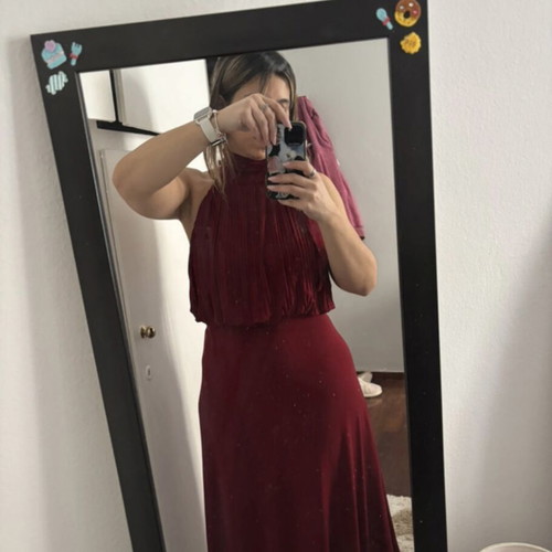 Evening dress red, like new, size M