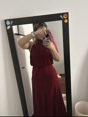 Evening dress red, like new, size M