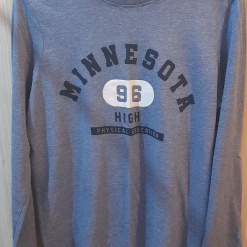 Long Sleeve Blouse used, size S, blue, Primark