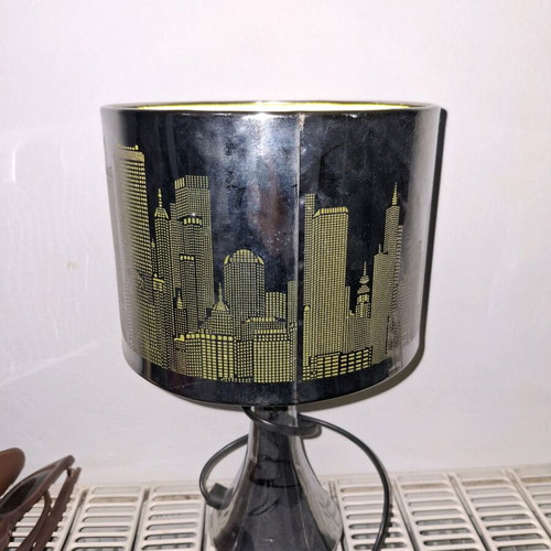 Silver table lamp like new