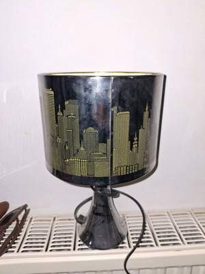 Silver table lamp like new