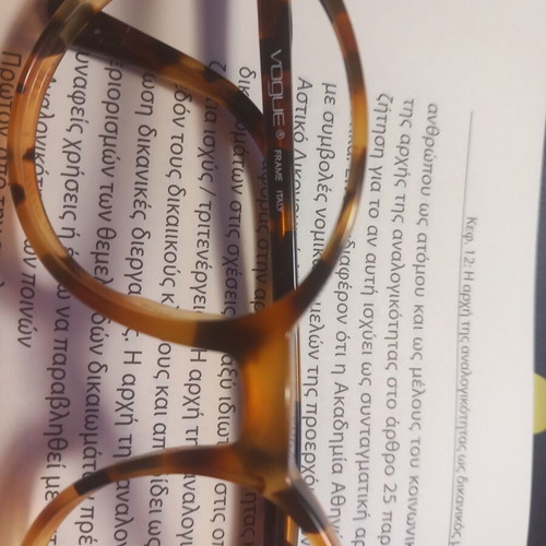 Vogue eyeglass frames like new, no lenses, brown acetate