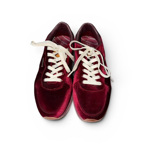 Pepe Jeans red velvet sneakers size 39 like new