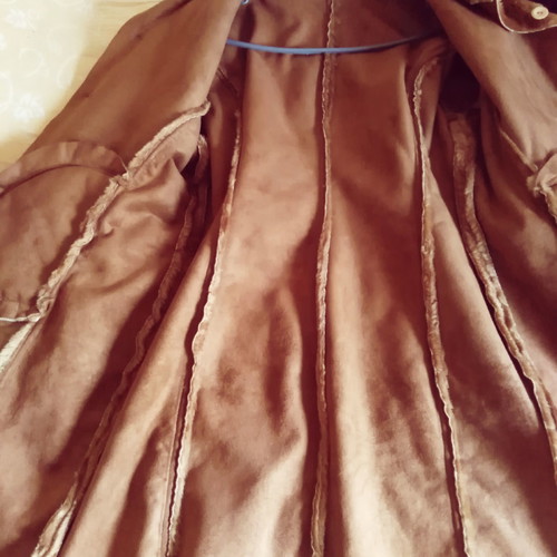 Women's fur coat new brown size L
