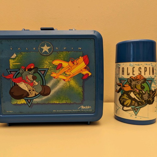 TaleSpin Vintage LunchBox της Aladdin USA 1987 με θερμός, καινούργιο