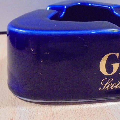 Grant's Scotch Whisky old promotional ceramic ashtray used