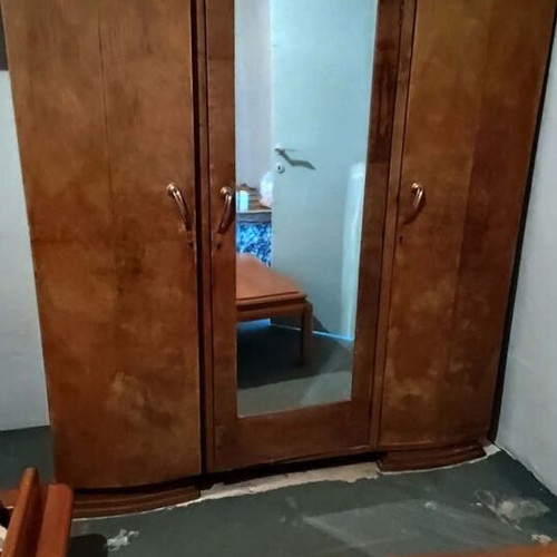 Wardrobe three-door antique used