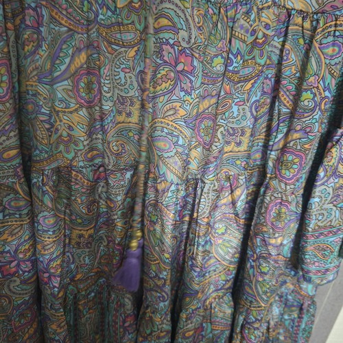 Boho dress with unique sleeves new, multicolor