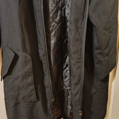 Wanfusi Fashion women's long black coat XL used