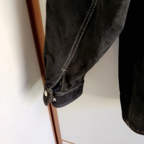Black leather jacket No L, lightly worn