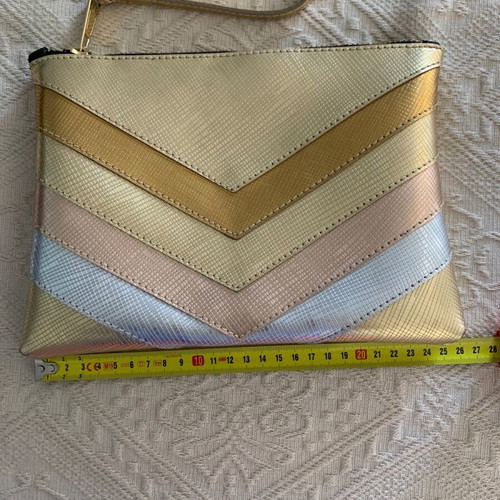 GUM evening pouch σαν καινούργιο σε χρυσό, ασημί και ροζ χρυσό