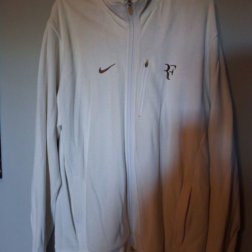 Nike Roger Federer men's sports jacket used, size XL, white