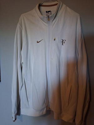 Nike Roger Federer men's sports jacket used, size XL, white