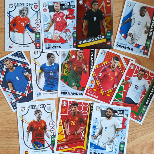 Match ATTAX Euro 2024 collectible cards, set of 183