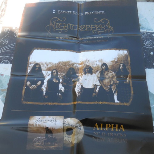 Nightcreepers promotional poster like new, Canada folk metal