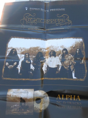 Nightcreepers προωθητική αφίσα σαν καινούργια, Canada folk metal