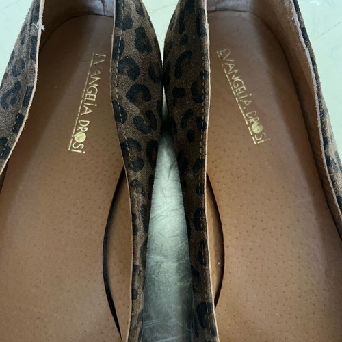 Evangelia Drosi leather ballerinas like new, brown, size 39