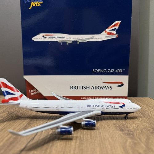 British Airways 747 GeminiJets 1:400 model aircraft