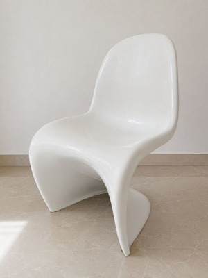 Καρέκλες Panton S-chair λευκές, 5 διαθέσιμες, μεταχειρισμένες