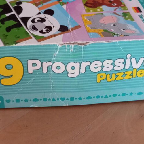 Lisciani Carotina Baby 9 Progressive Puzzles used, ages 1-4