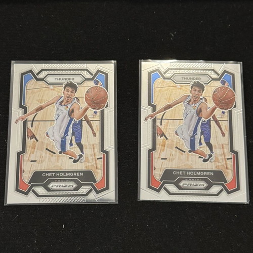 2024-25 Panini Hoops Chet Holmgren Cards like new, 2 pcs